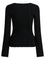 Self-Portrait Top with lace - Black