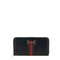 Horsebit Web Zip-Around Wallet - Black