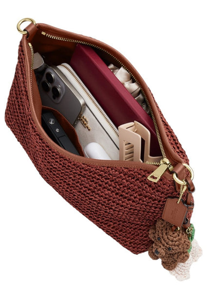 Coach Laurel Shoulder Bag With Charms - Russet Red