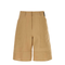 Camel Paper Bermuda Shorts