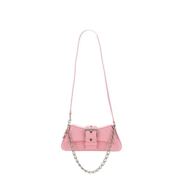 Lindsay Small Calfskin Shoulder Bag - Light Pink
