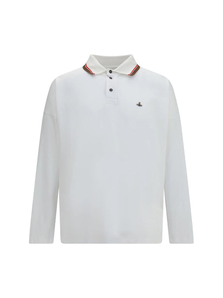 Vivienne Westwood Oversized long-sleeve Polo - White