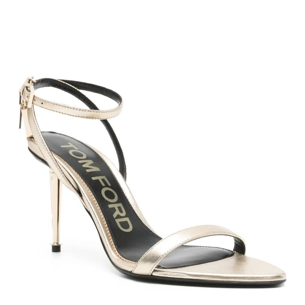 Tom Ford Ankle-Strap Padlock 90 Mid Heel Sandals
