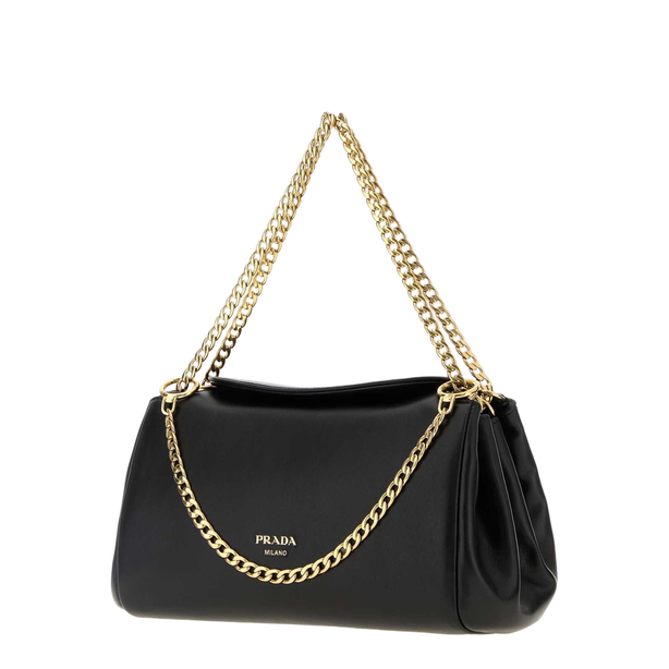 Tumulte Small Nappa Leather Shoulder Bag - Black