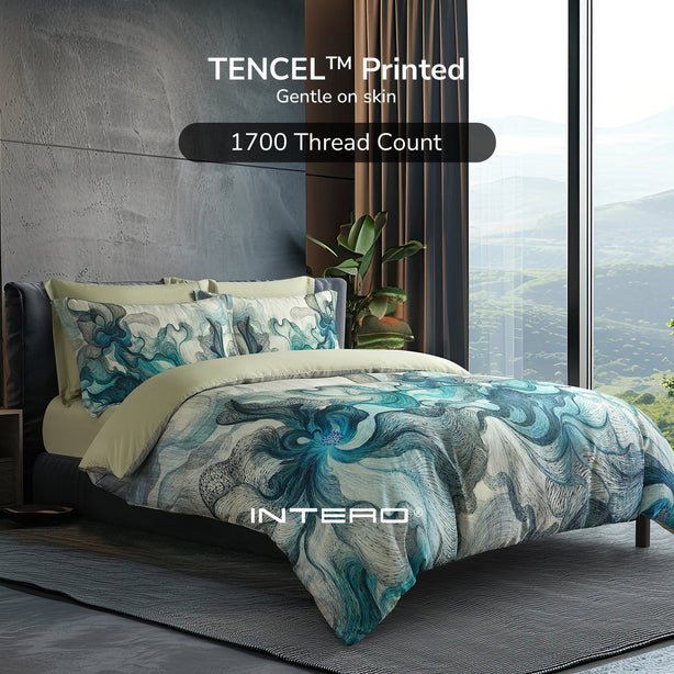 IE Maison Lumos Tencel Printed 1700TC Luxury Bed Set