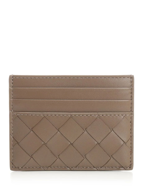 Bottega Veneta Woven Credit Card Holder - Brown