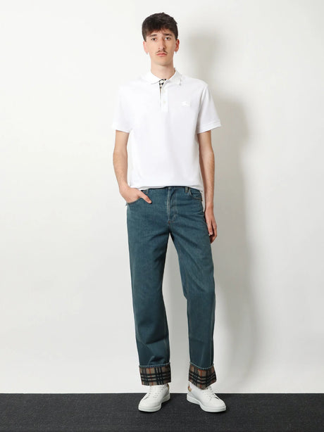 Burberry Organic cotton polo shirt - White