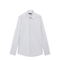 White Double-Collar Striped Shirt