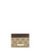 Gucci GG Monogram Card Holder with logo plaque - Vintag.Sand/Dk Brown