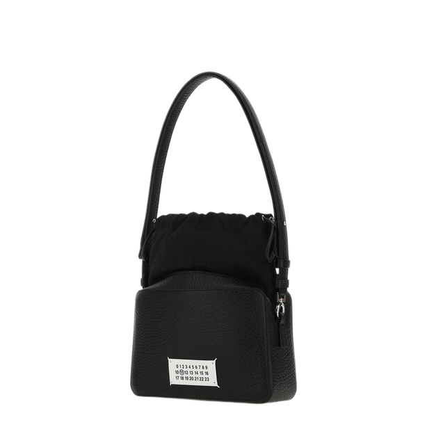5AC Medium Calf Leather Bucket Bag - Black