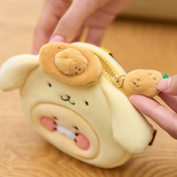 [POMPOMPURIN X KAKAO FRIENDS] Kakao Friends Pompompurin Face Pouch - Choonsik (International Shipping)