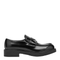 Prada Chocolate Moccasin in Black Patent Leather