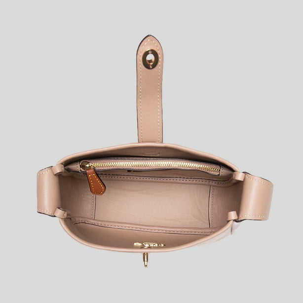 COACH Hadley Mini Crossbody Bag With Signature Canvas Dark Natural Multi RS-CAM80