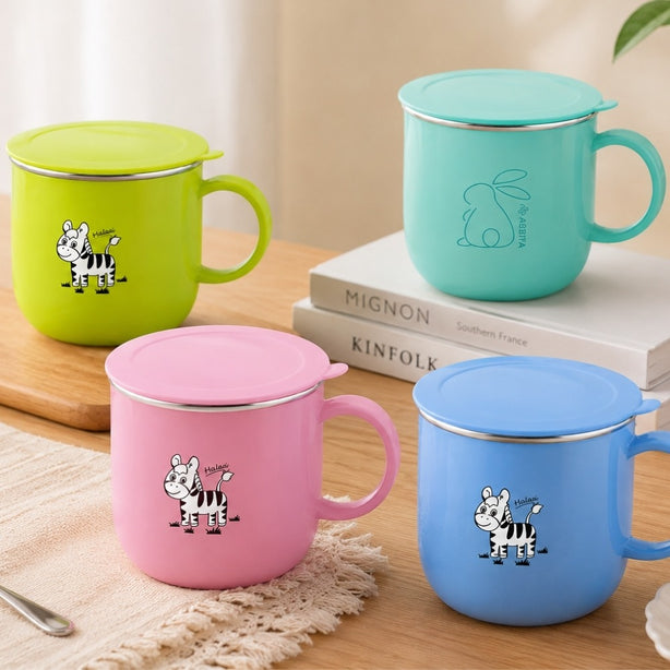 Zebra Kiddy Cup With Lid, Pink