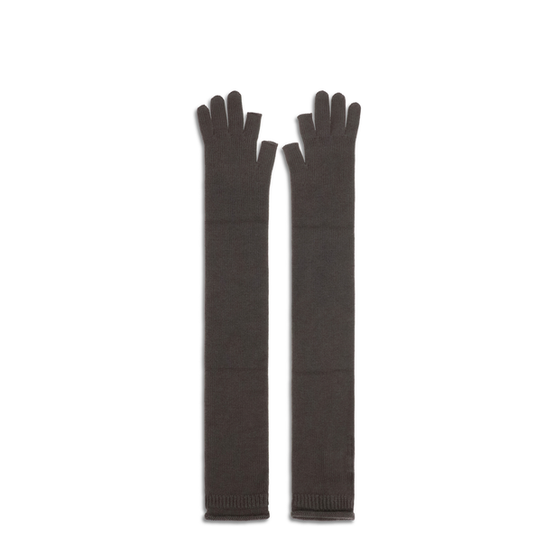 Long Fingerless Wool Gloves