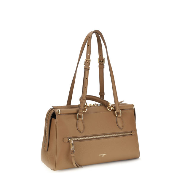 Vittoria Medium Calfskin Shoulder Bag - Brown