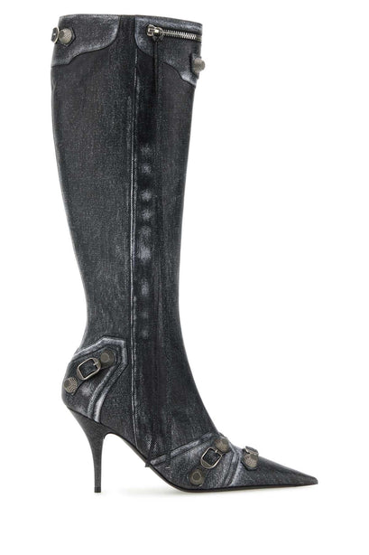 Printed Nappa Leather Cagole Boots