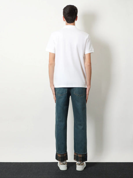 Burberry Organic cotton polo shirt - White