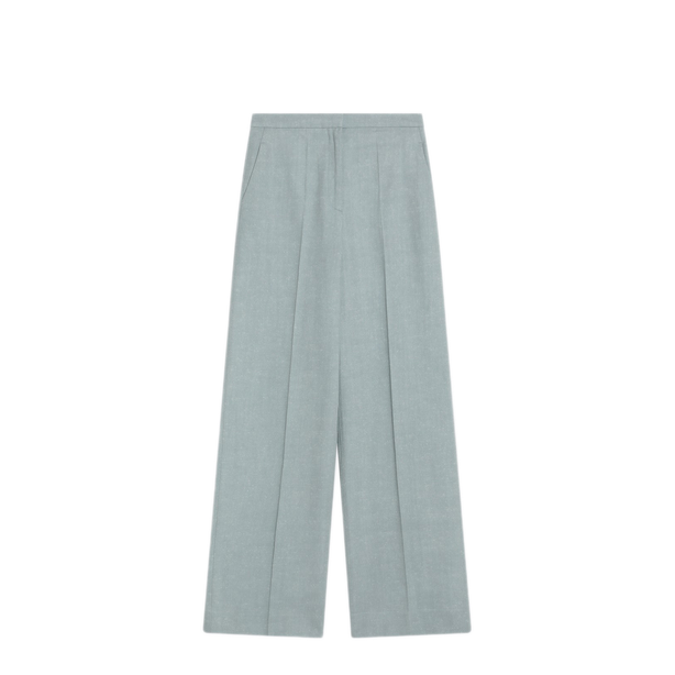 Gray Fog Pants In Cotton Blend