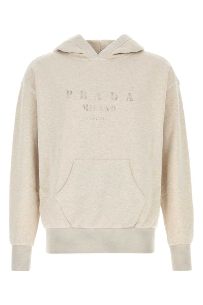Melange Sand Cotton Sweatshirt
