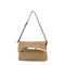 Beige Leather Shoulder Bag