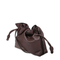 Flamenco Mini Calf Leather Clutch - Brown