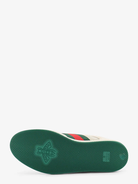 Gucci Screener mesh and leather sneakers with Nastro Web on the side - Wswsemevrv