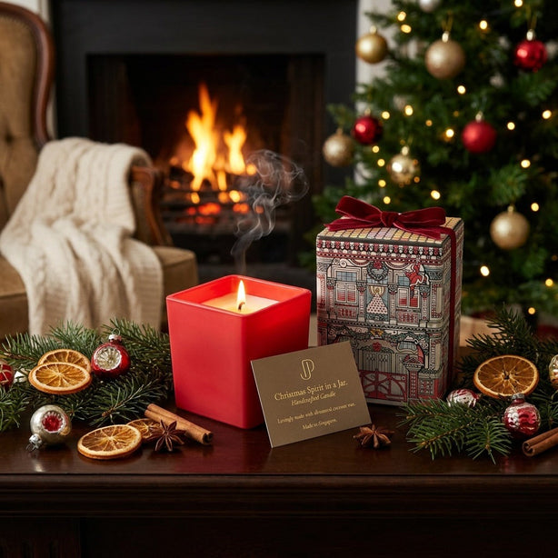 Festive Christmas Candle