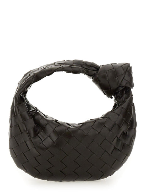 Mini Jodie Leather Handbag with Intrecciato Motif