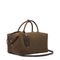 Large Nubuck Leather Boston Bag - Cocoa