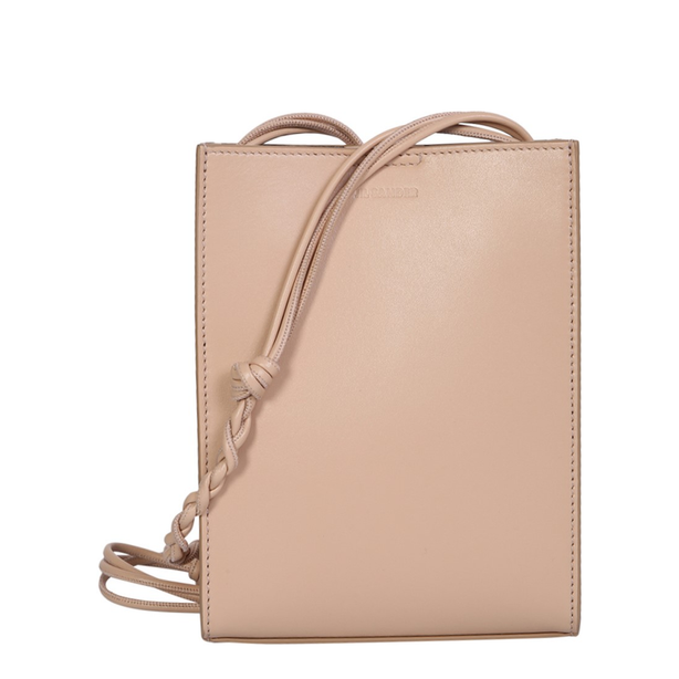 Tangle Small Calfskin Crossbody - Beige