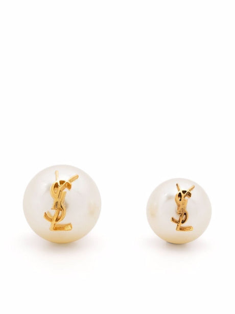 Saint Laurent Asymmetric Earrings Cassandre