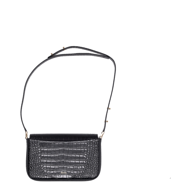 Le Classic Lock Calfskin Shoulder Bag - Black
