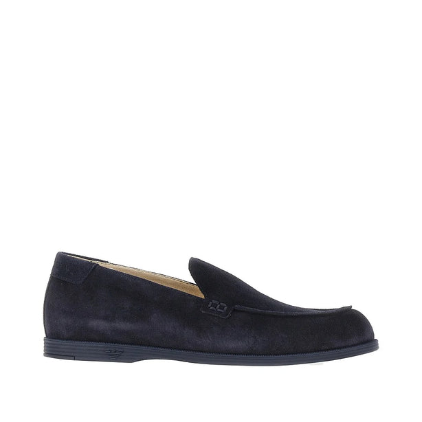 EMPORIO ARMANI Suede leather loafers