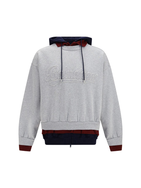 Balenciaga Three-layer Hoodie - Heather Grey