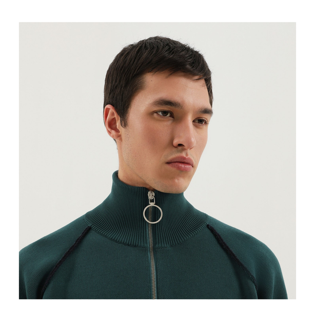 Dark Green Raglan Sweater