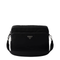 Logo-Plaque Re-Nylon Messenger Bag - Black