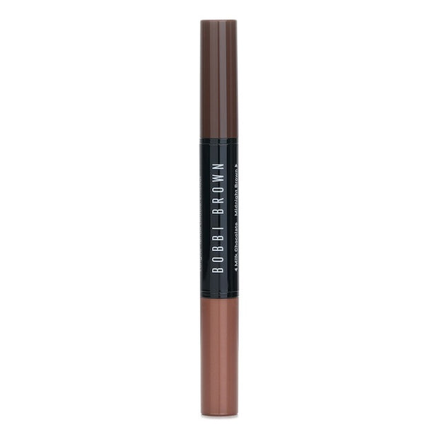 Dual-ended Long-wear Cream Shadow Stick - # Milk Chocolate/ Midnight Brown - 1.6g