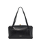 Black Leather Goji Pillow Handbag
