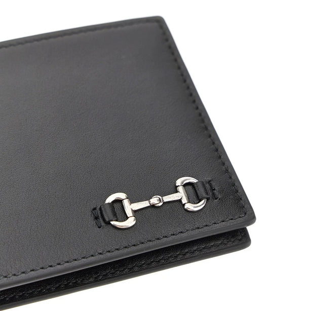 GUCCI Leather wallet with Horsebit detail