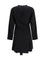 Draped Knot Crepe Mini Dress