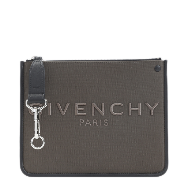 Small Canvas Pouch - Taupe