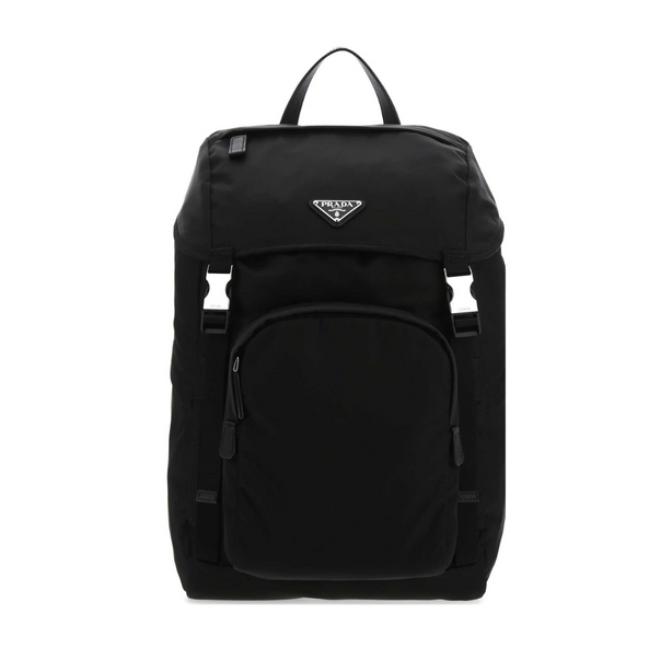 Logo-Plaque Multi-Pocket Backpack