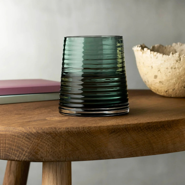 NUDE Poem Set of 2 Water Glasses Green
