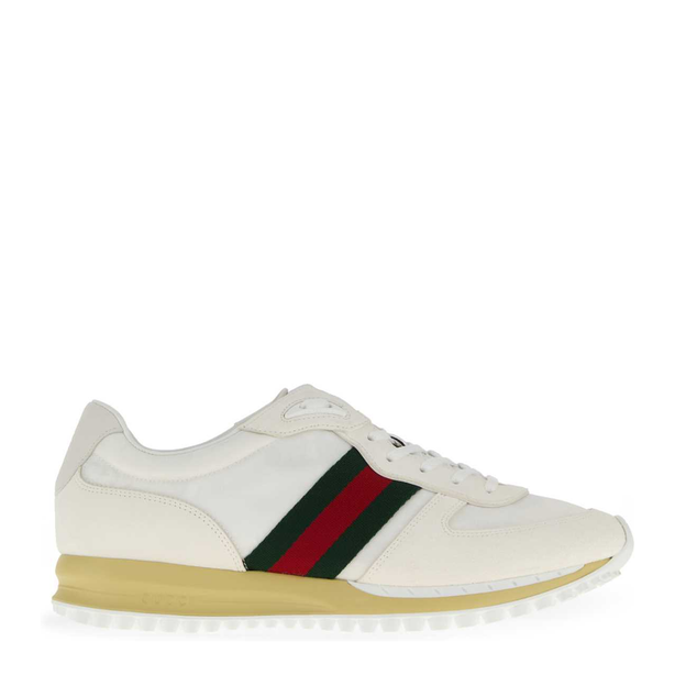 White Original Gg Fabric Sneakers