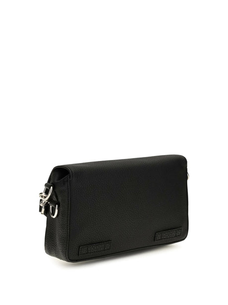 Fendi Flow Romano leather Crossbody Bag - Black
