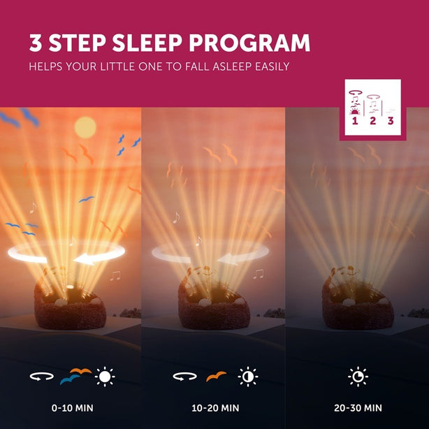 Zazu Henry the Hedgehog, Sunset Projector Nightlight with Soothing Melodies