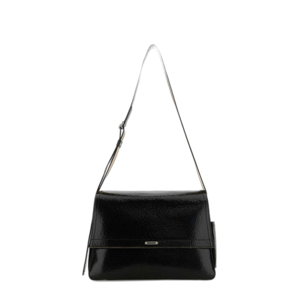 Medium Calfskin Crossbody - Black Caramel