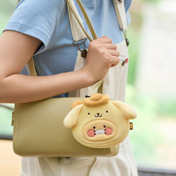 [POMPOMPURIN X KAKAO FRIENDS] Kakao Friends Pompompurin Face Pouch - Choonsik (International Shipping)