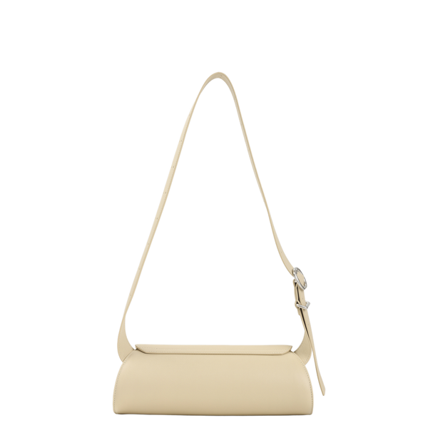 Cannolo Small Calfskin Shoulder Bag - Teak